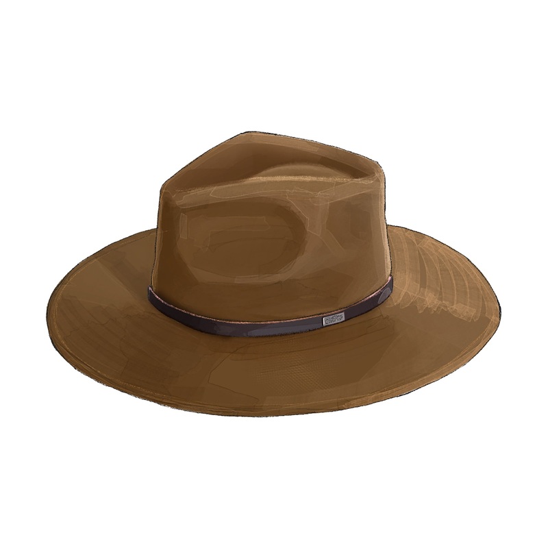 Banjo Paterson Australian Wool Hat Brown Large