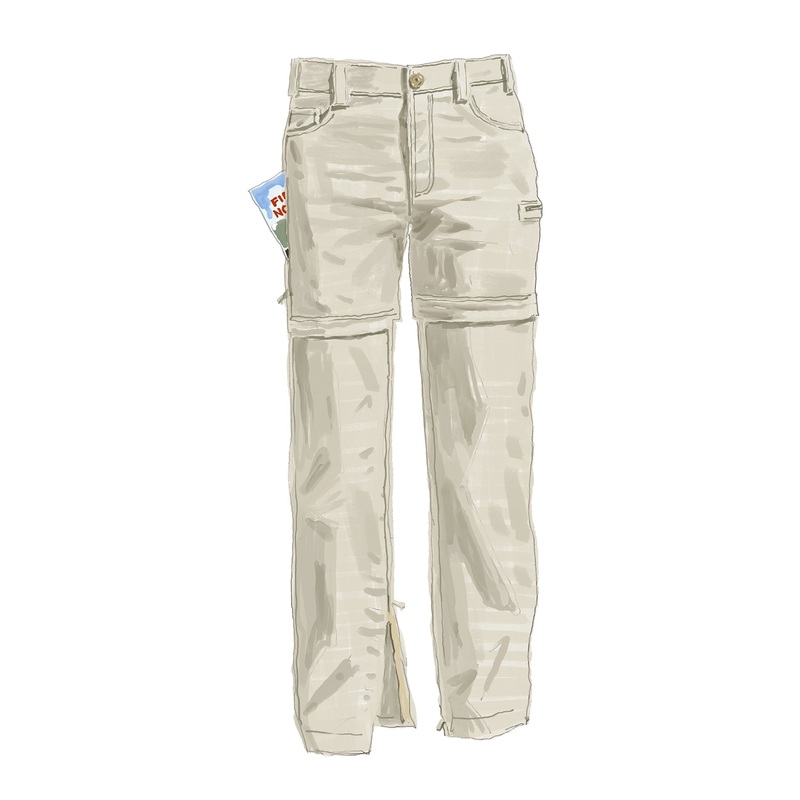 Featherweight Nylon Zip-Off Pants Light Sand 32