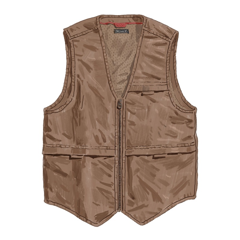 Featherweight Ripstop Travel Vest Trail Khaki Medium