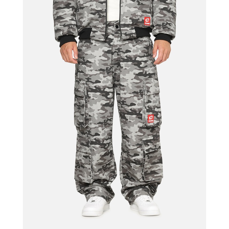 Carre Camo Baggy Pants Black Camo 28