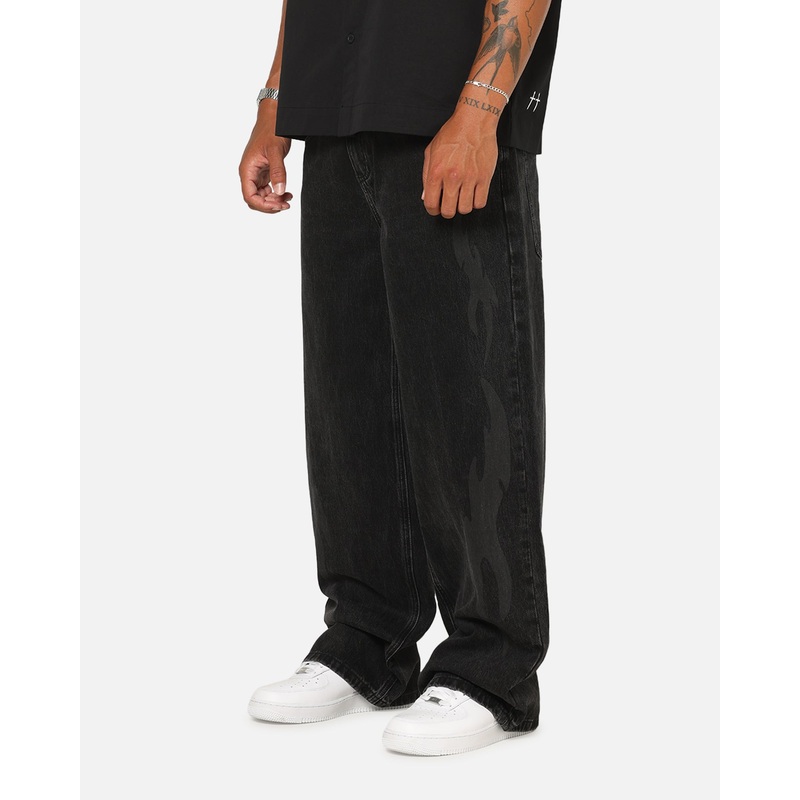 Saint Morta Amplus Infernal Rinse Jeans Black 28