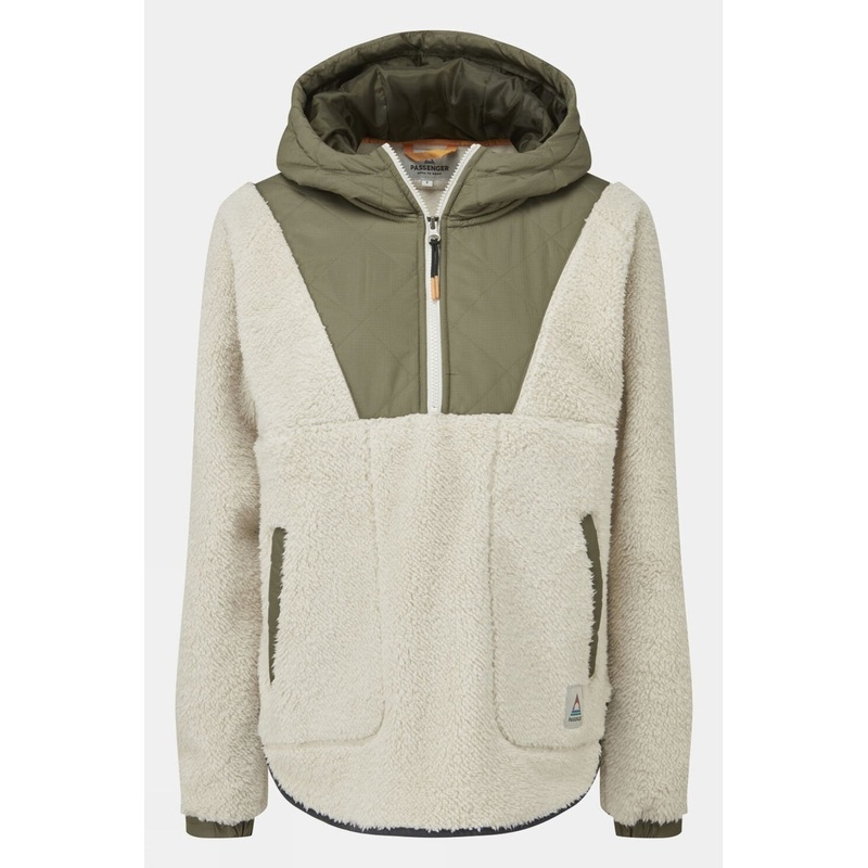 Passenger Womens Beaumont Recycled Sherpa Hooded Fleece