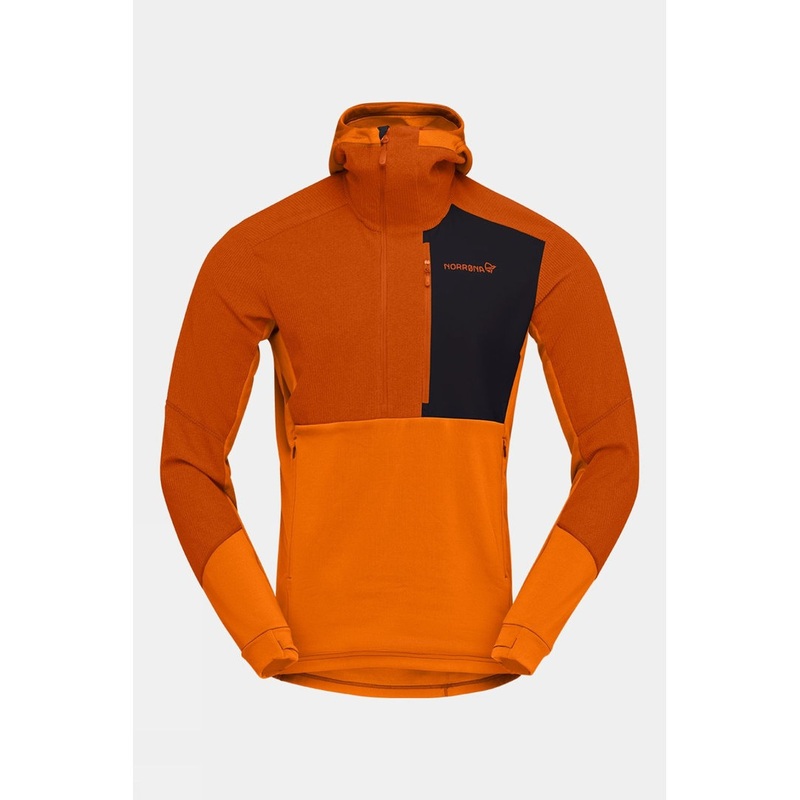 Norrona Mens Lofoten Thermal Pro Hood Fleece Pullover