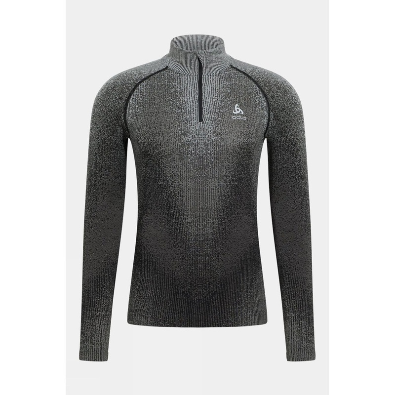 Odlo Mens The POW Blackcomb Half Zip Base Layer Top