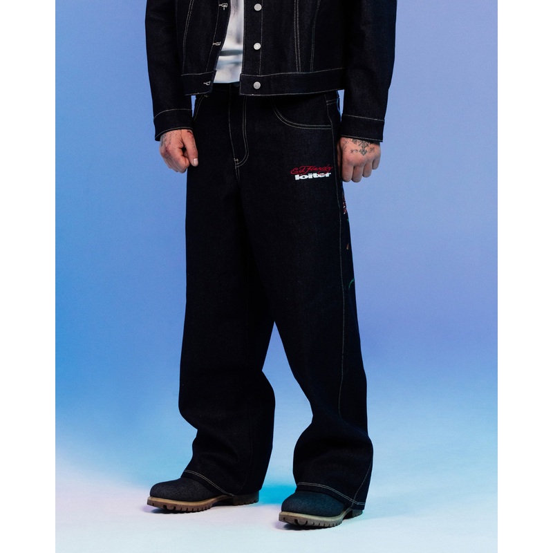Ed Hardy By Loiter Denim Jeans Raw Indigo 28