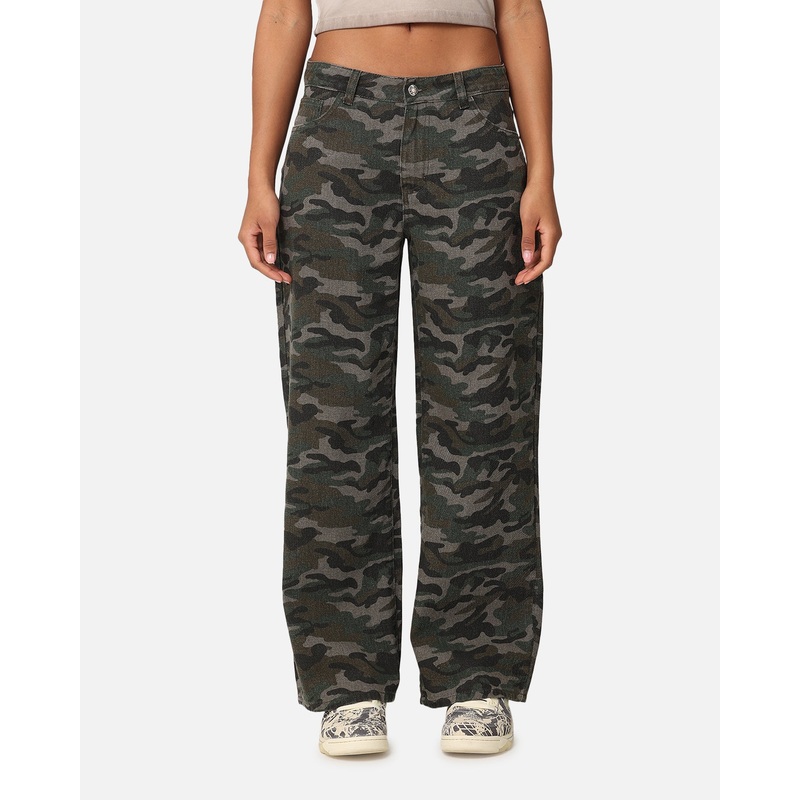 XXIII Women’s Camo Wide Leg Jeans Camo 6