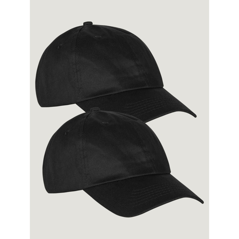 Black Dad Hat 2-Pack ONE SIZE