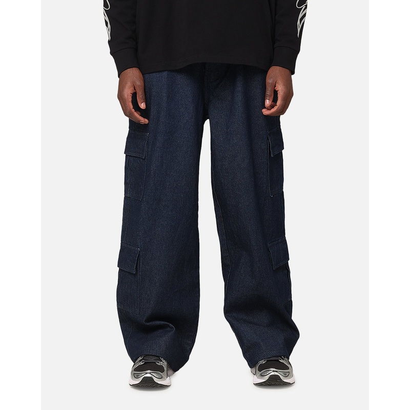 Carre Baggy Cargo Jeans Indigo Denim 28