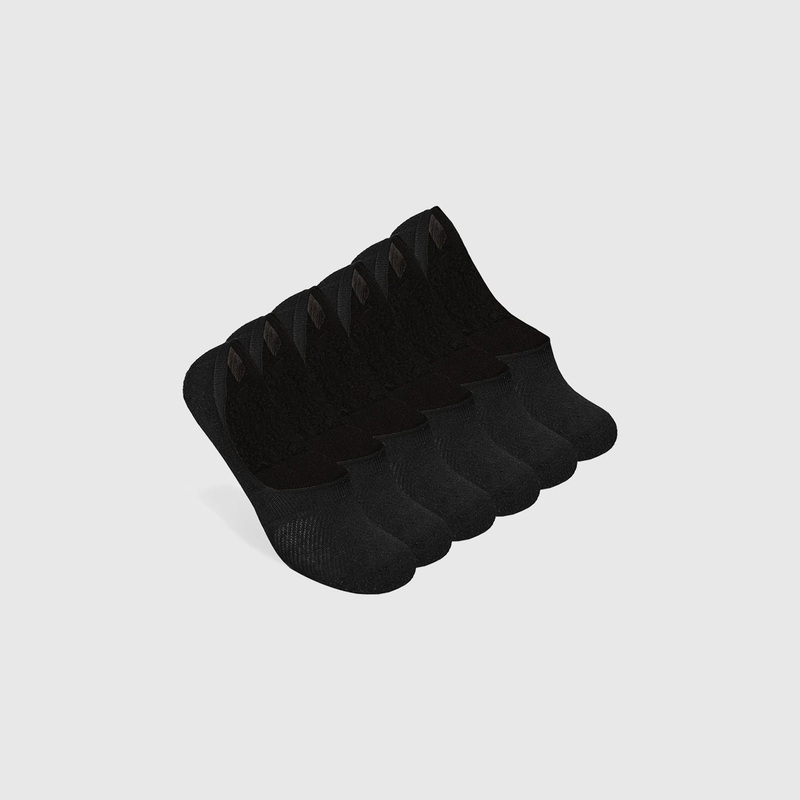 Black Never Show Socks 3 Pack M