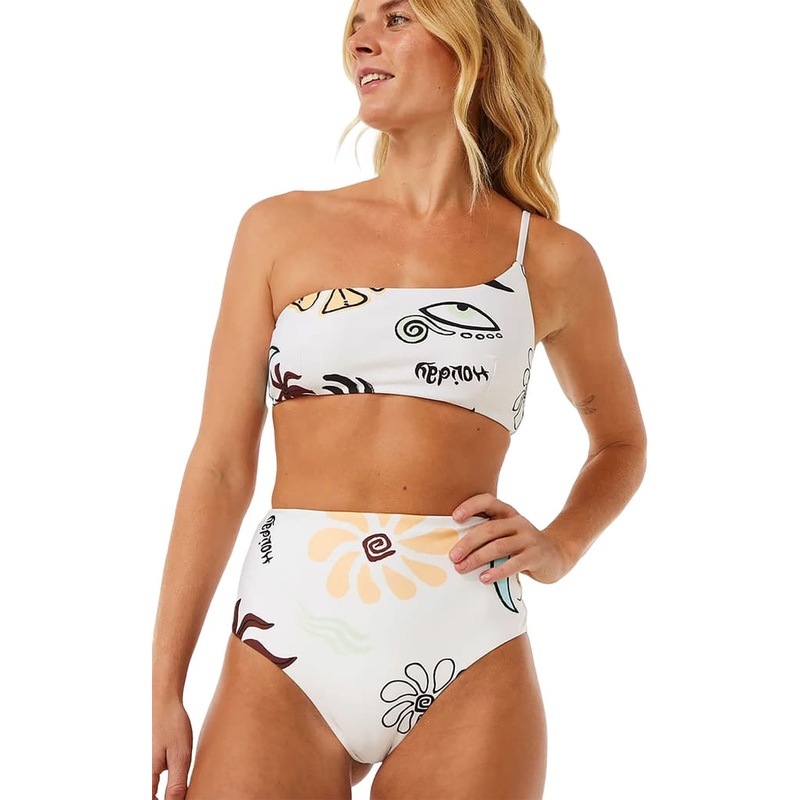Rip Curl Holiday Hi Waist Cheeky Coverage Bikini Bottom – Women’s