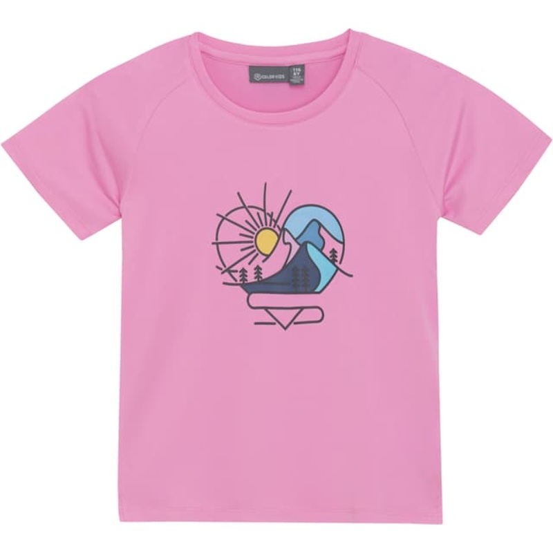 Color Kids Printed Short Sleeve T-Shirt – Girls