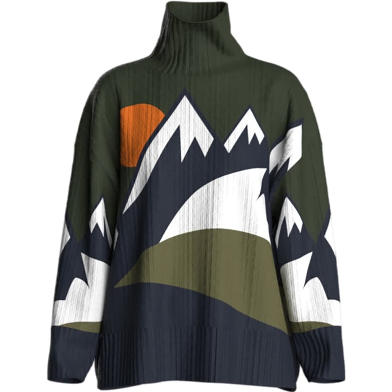 We Norwegians Snowmountain Oversized Sweater – Women’s