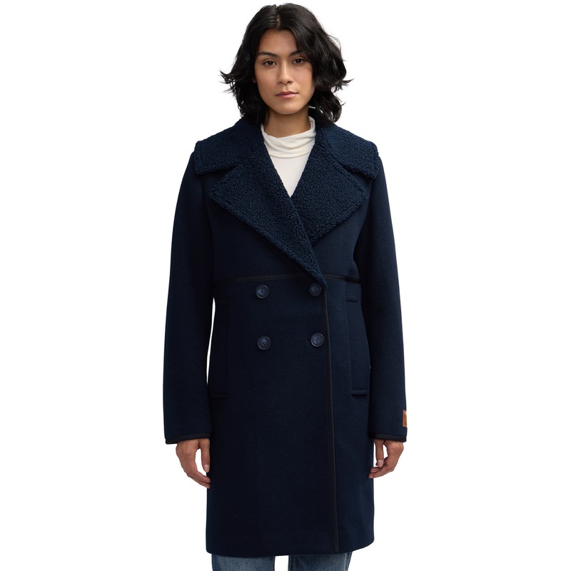 Scotch & Soda Runa Sherpa Collar Peacoat – Women’s