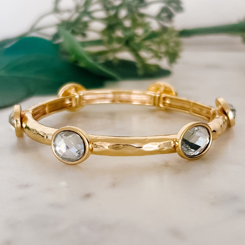 Stretch Bangle Bracelet Gold