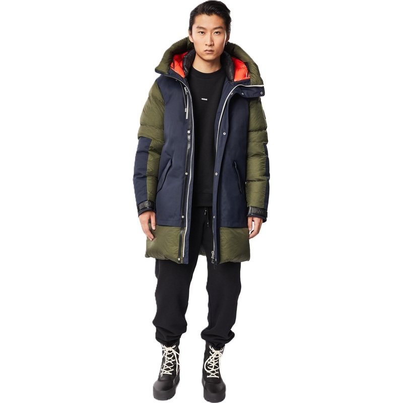 Mackage SIMON down coat with zippered side opening – Men’s