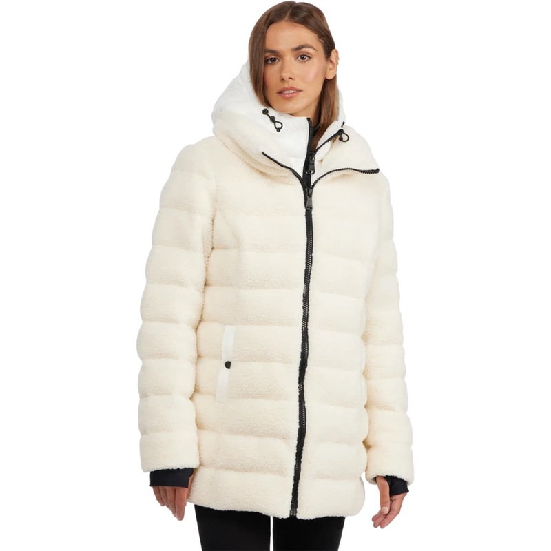 Pajar Yvaine Mixed Media Lightweight Puffer Jacket with Detachable Hood – Women’s